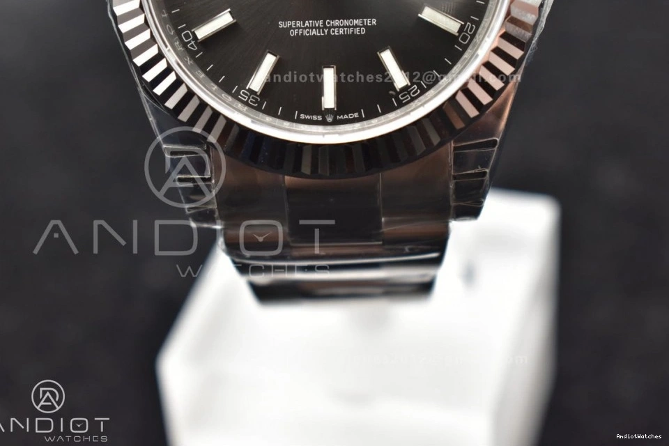 126334 QuickDry 41 904L Oyster Edition on 624 VSF DateJust Best SS Bracelet 1:1 Dial VS Grey 1217